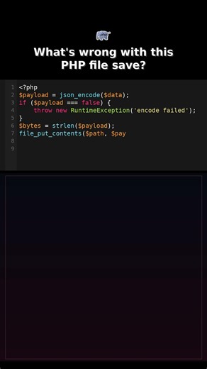 Whats wrong with this PHP file save? #phpdebugging