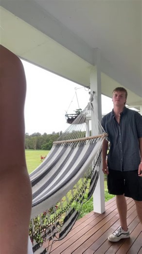 Relaxing Porch Moments: Couple Enjoying Nature