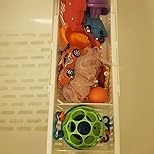 KidCo Bath Toy Organizer Storage Basket, 3 Compartment Horizontal Large Openings Bath Toy Organizer for Tub, Large Capacity Bath Toy Organizer with Large Openings, White