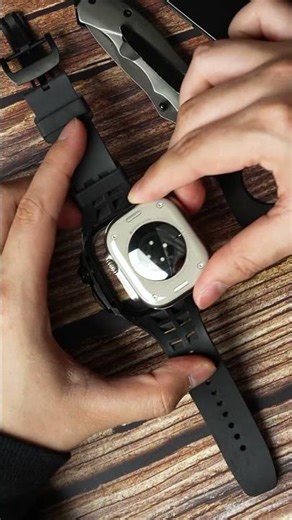 Black steel’s matte finish? So low-key, only I know. 🤫#applewatch#watchband band