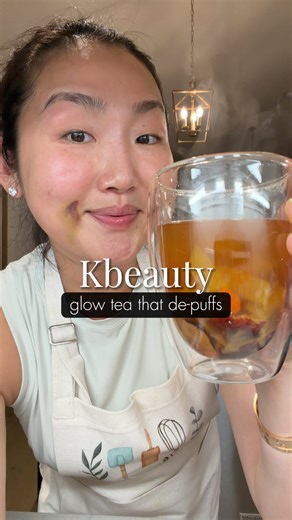 Tammy Weatherhead on Instagram: "I’m 44 and this is my K-beauty glow tea ✨ Ingredients: Apple Hydrates the body and supports healthy, glowing skin Jujube Boosts natural energy while nourishing and supporting skin health Ginger Aids digestion, helps reduce bloating, and supports circulation Goji berry Rich in antioxidants to help protect skin and support a healthy glow Turmeric Powerful anti-inflammatory benefits that support skin clarity and overall wellness Who’s adding this glow tea to their r
