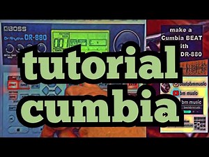 Tutorial cumbia BOSS DR-880 tropical 90bpm