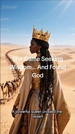 Queen Sheba: The Woman Who Tested Solomon’s Wisdom 👑✨ | Bible Story