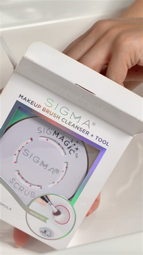 Sigma Beauty on Instagram: "Brush cleaning made simple! 🫧 🫧 Learn how to use the SigMagic™ Scrub to gently remove buildup and keep brushes performing like new wash after wash. Shop now at SIGMABEAUTY.COM #Sigma #SigmaBeauty #BrushCare #Makeup"