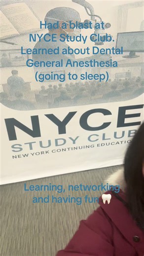 Dr. Marcus Johnson’s study club, NYCE, hosted a lecture about Dental General Anesthesia. When patients ask about “going to sleep” for a procedure -that’s what general anesthesia is! It’s not common to do for routine dentistry but it is possible to bring in anesthesiologists. Especially for special needs, Parkinson’s, Hunters, severe dental anxiety and other conditions, it could greatly benefit the patient to “go to sleep” and do all the dentistry that’s needed. It’s unfortunately, usually, not c