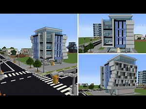 MINECRAFT - Modern Office Building - Time-lapse