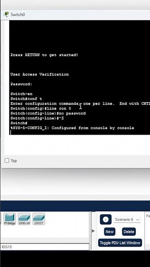 Removing console password from cisco devices
