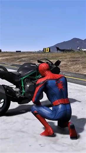 GTA V: Spidey's Ninja H2R Ramp Challenge Won! #gta #spidarman #technogamerz #gta5