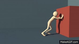 Maya Box Push Animation on Make a GIF