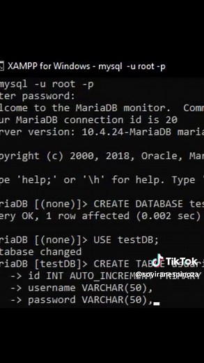 Cómo crear una base de datos en MySQL usando XAMPP