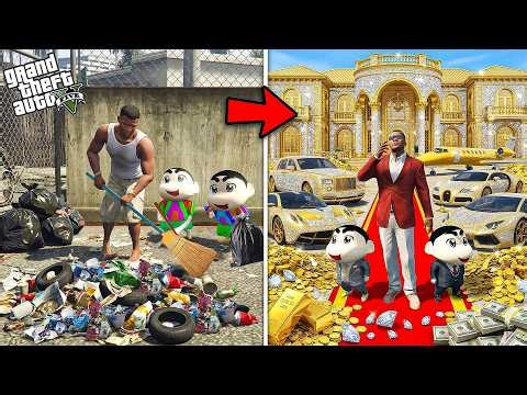 Franklin & Shinchan Turn Poor Life Into Rich Life! 💸✨ | GTA 5