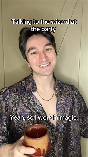 Carlos Ivan on Instagram: "Pretty much every mage bro who goes to a guild faire ends up like this #comedy #fantasy #dungeonsanddragons #wizard #tech"