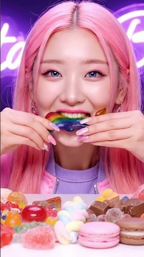 ASMR Rainbow Desserts 🍭 | Satisfying Candy Eating Sounds
