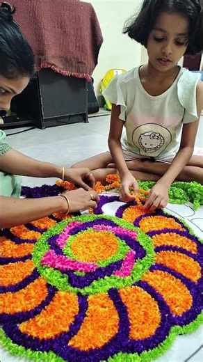 Beautiful Woolen Thread Pookkalam | Onam Decoration Ideas