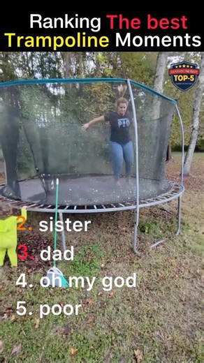 THE BEST TRAMPOLINE 🤣☄️ #moments #trampoline #reaction #youtubeshorts #ranking