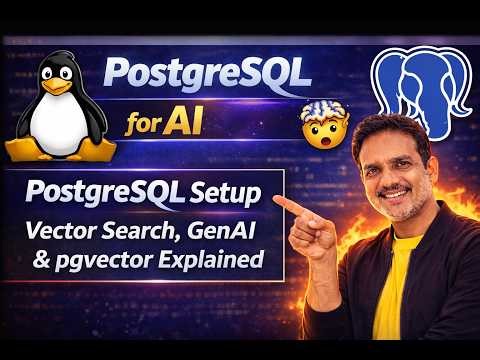 PostgreSQL for AI Vector Search, pgvector, Gen AI , Semantic Search, Smart Extensions Explained | AI