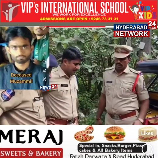 A 25-year-old auto driver, Mohammed Muzammil alias Ayub, was found dead in his auto near SS Function Hall in Tolichowki, Hyderabad. The body was discovered with a plastic wire strangulated around his neck in Baqdawar Guda, within the Tolichowki Police Station limits. The Tolichowki Police registered a case and launched an investigation after reaching the spot. Preliminary inquiries revealed that Ayub had been drinking with his friend Khaled from Shaheen Nagar, who is now the prime suspect in the