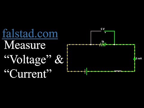 How to measure "Voltage" and "Current" in falstad.com simulator