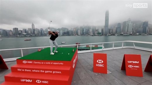 Can Bryson DeChambeau hit a hole in one in the Hong Kong Harbour?!