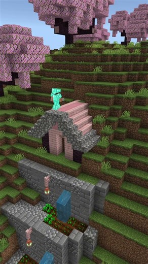 Minecraft Terrace Farm Build #Minecraft #youtube #shorts #fypシ #minecrafttutorial #minecraftbuild