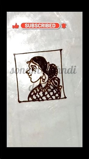 How to Draw Perfect Bride in Mehndi Design|#mehndi #ytshorts #trending