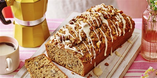 Try our delicious pecan and maple crunch coffee cake