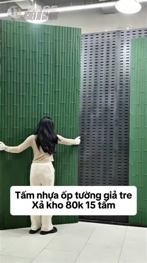 Tấm Nhựa Ốp Tường Giả Tre: Combo Siêu Tiết Kiệm