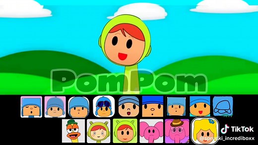 Sprunki OC: Pocoyo, Elly y Pato en la Fase 1 a 2