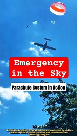 Emergency in the Sky: Watch This Aircraft Deploy a Ballistic Parachute