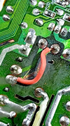 burnt line pcb #repair #linepcb #electronic