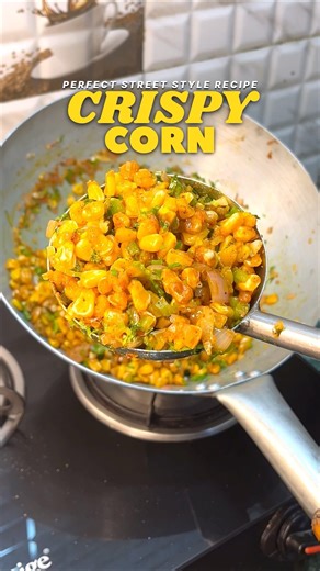 🌽😍 Street style crispy corn recipe 😍 #crispycorn #corn #streetfood #chinesefood #ytshorts