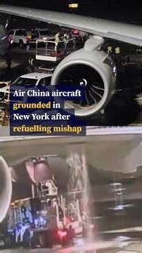 Air China aircraft grounded in New York after refuelling mishap