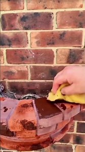 Forming a special pattern on the cement mixture to create decorative brick pillars #construction