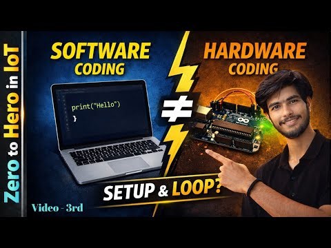 Software vs Hardware Coding Explained | The Secret of void setup() & loop()