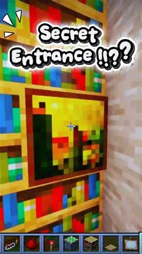 Secret Entrance Tutorial in Minecraft! 🤫 #shorts