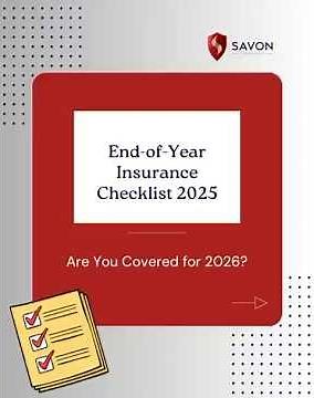 End of the year insurance checklist