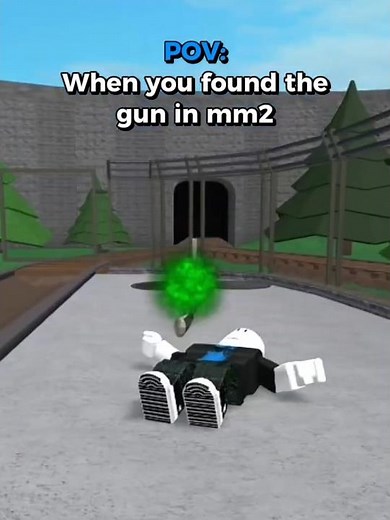 When you found the gun in mm2 😂 | #roblox #mm2 #shorts