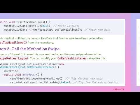 How to Make NEW Networking Calls in MVVM with Swipe to Refresh