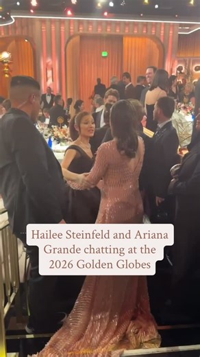 Hailee Steinfeld Updates on Instagram: "Hailee Steinfeld and Ariana Grande at the Golden Globes 🎥 People Magazine"