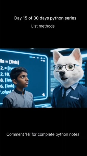 i__simplify on Instagram: "Day 15 – Python List Methods 🔥 Want to add, remove, or sort items in a list? Don’t do it manually — Python has built-in methods for that! Follow @i__simplify to simplify Python concepts every day. 📒 Topic Notes: append() → Adds a new item to the end of the list remove() → Deletes a specific item from the list sort() → Arranges the list in ascending order These methods help you manage list data quickly and cleanly Example: my_list = [10, 5, 30] my_list.a