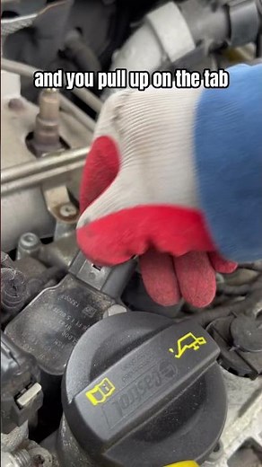 How to remove VW ignition coil pack connectors #vw #diy #sparkplug #mk7