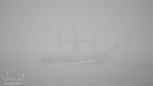 Like a ghost ship, “Pelican of London” passing Portland Bill through all that thick fog this morning, headed to Brest, France, with the lighthouse fog horn in the background. Had we not noticed her on the tracker app, I’m not sure we would have spotted her! #sailingships #portlandbill #ghostship #BillWatch #foghorn | BillWatch