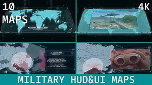 Videohive Military HUD UI Maps - INTRO HD