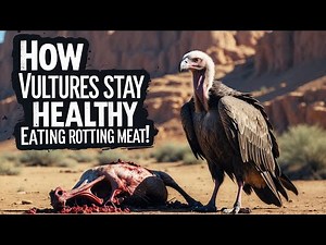 How Vultures Consume Decaying Meat and Remain Healthy!