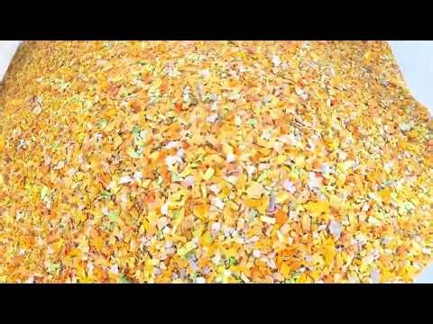 AMD Color Sorting/Sorter/Sortex with Polymer Material Type Sorting Machines Working Together.