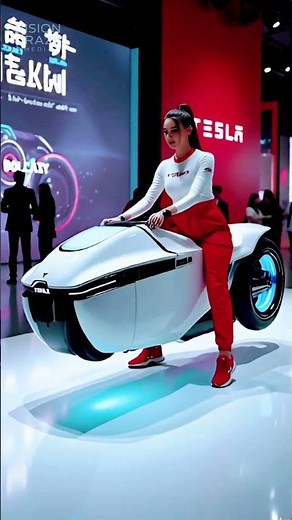 Tesla Next Gen Grav-Bike Stuns Autoshow