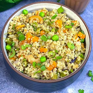 Quinoa Upma (Instant Pot & Stovetop)