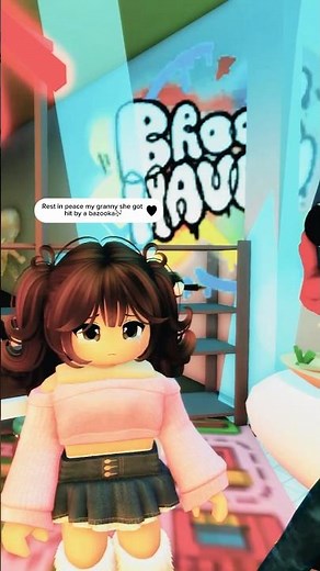 Singing RIP My She Granny Got Hit By a Bazooka to Random People 🤣 #roblox #robloxshorts #prank