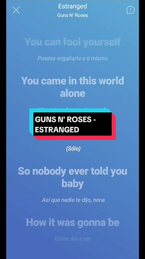 GUNS N' ROSES - ESTRANGED Lyrics & Karaoke | Rock Metal Music