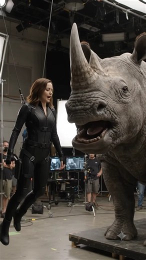 Actor swallowed by mechanical Rhinoceros🦏#ai